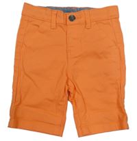 Oranžové plátěné capri kalhoty Primark 