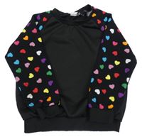 Čierna mikina s bodkami Shein