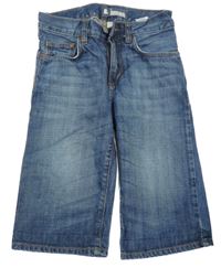 Modré rifľové kraťasy H&M