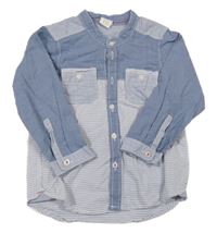 Modro-biela kockovaná košeľa H&M