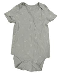 Světlešedé body s kytičkami M&S