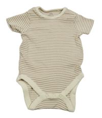 Hnedo-smotanové pruhované rebrované body Next