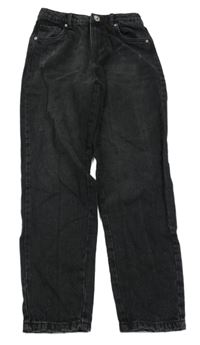 Černé high waist rifle ošoupaného vzhledu Page one young