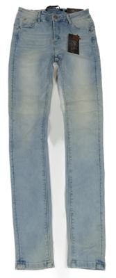 Nové - světlemodré super skinny leg teplákové rifle COOLCAT