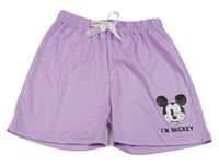 Levandulové kraťasy s Mickey a mašlou