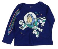 Tmavomodré tričko s Buzzem rakeťákem Disney