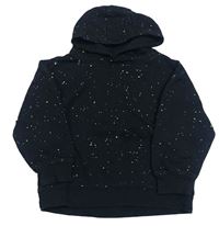 Čierna skvrnitá mikina s kapucňou Primark