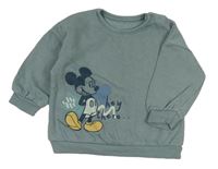 Zelenošedá mikina s Mickeym George