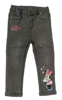 Šedé džegíny s Minnie Disney
