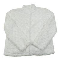 Biela kožušinová bunda