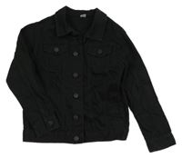 Čierna rifľová bunda Tu