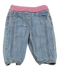 Modré cuff rifle s úpletovým pasem M&S