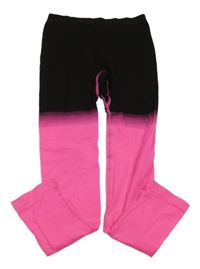 Čierno-neónově ružové spodné legíny Yigga