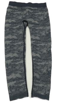 Tmavomodré army spodní funkční kalhoty Crane