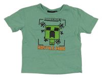 Zelené tričko s Minecraft
