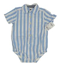 Nové - Modro-bílé pruhované košilové body OshKosh