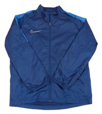 Tmavomodrá šusťáková sportovní bunda s logem Nike