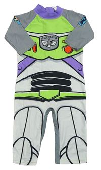 Šedo-zeleno-fialový UV overal - Toy Story Disney
