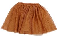 Hnedá tylová trblietavá sukňa zn. H&M