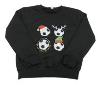 Čierna mikina s loptami