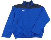 Modro-tmavomodrá šušťáková športová bunda s logom Umbro