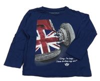 Tmavomodré triko s vlajkou Mayoral