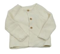 Smotanový prepínaci sveter s nápisem na zádech George