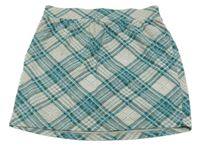 Sivo-zeleno-modrá kockovaná sukňa BPC