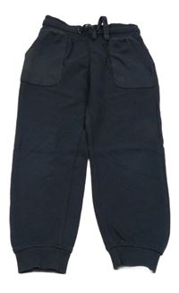 Tmavomodré žebrované tepláky Sfera 