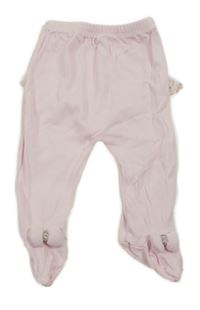 Světlerůžové polodupky s volánikom