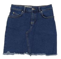 Tmavomodrá rifľová sukňa Denim Co.