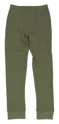 Khaki žebrované thermo spodní kalhoty F&F