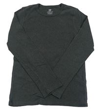 Tmavošedé triko H&M