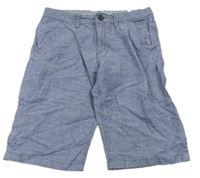 Svetlomodré plátenné chino kraťasy H&M