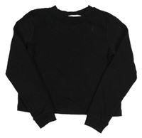 Čierna crop mikina H&M