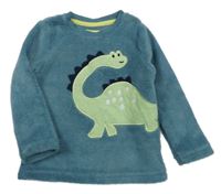 Šedomodrá plyšová mikina s dinem Primark