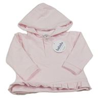 Nové - Světlerůžová mikina s kapucí 