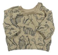 Béžová mikina s diny Primark