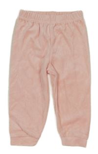 Svetloružové zamatové tepláky C&A