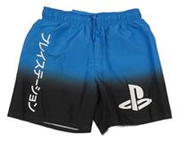 Modro-černé plážové kraťasy se znaky - Play Station H&M