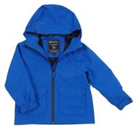 Tmavomodrá šusťáková jarní funkční bunda s kapucí Mountain Warehouse