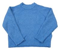 Modrý vlnený sveter Zara