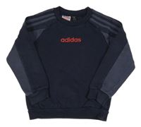 Tmavomodrá mikina s logem Adidas