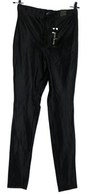 Nové - Dámske čierne saténové skinny nohavice River Island