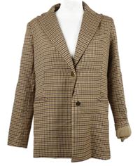 Dámský béžovo-červený vzorovaný blejzr Oasis 