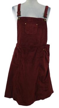 Dámske vínové menšestrové na traké šaty Gini London