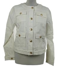 Nové - Dámská smetanová riflová bunda Gallery 