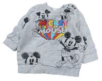 Svetlosivá mikina s Mickey mousem a nápisom zn. Disney