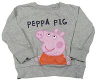 Sivá mikina s Peppa pig