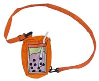 Oranžová crossbody kabelka s kelímkem